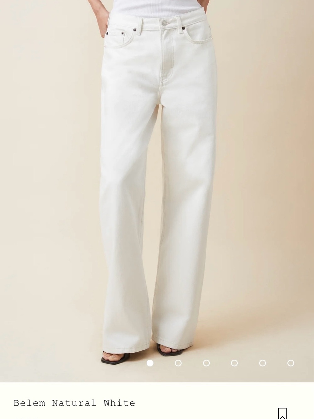Jeanerica Belem Natural White Wide-Leg Jeans
